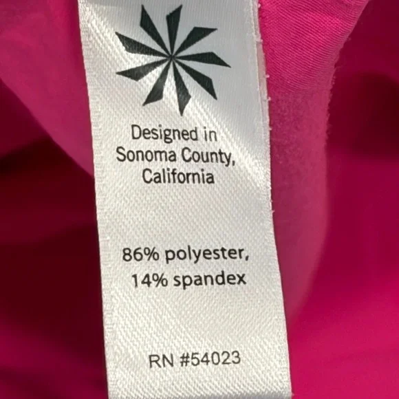 Athleta Womens Neon Pink Sleeveless Elastic Waist Active Dress 439151-01 Size 14 - Picture 4 of 10